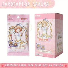 Cardcaptor Sakura Blind Box Badge Collection Anime Badge Lucky Draw|Collectible Pins Box|Sakura Kinomoto, Syaoran Li, Tomoyo Daidouji & More