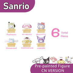 Sanrio Family Cat Series Resin Ornament | Hello Kitty, My Melody, Kuromi & More | 8–10cm | Random Style, Brand New Sealed