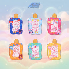 Irregular-Shaped Stage Rabbit Series Acrylic Ice Cream Keychain BlindBox (6 Packs/Box) 1 box
