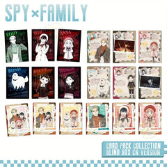 SPY × FAMILY Card Code White Series Family Travel Collection Blind Box Set Transparent Card Polaroid Cards Toys Gifts