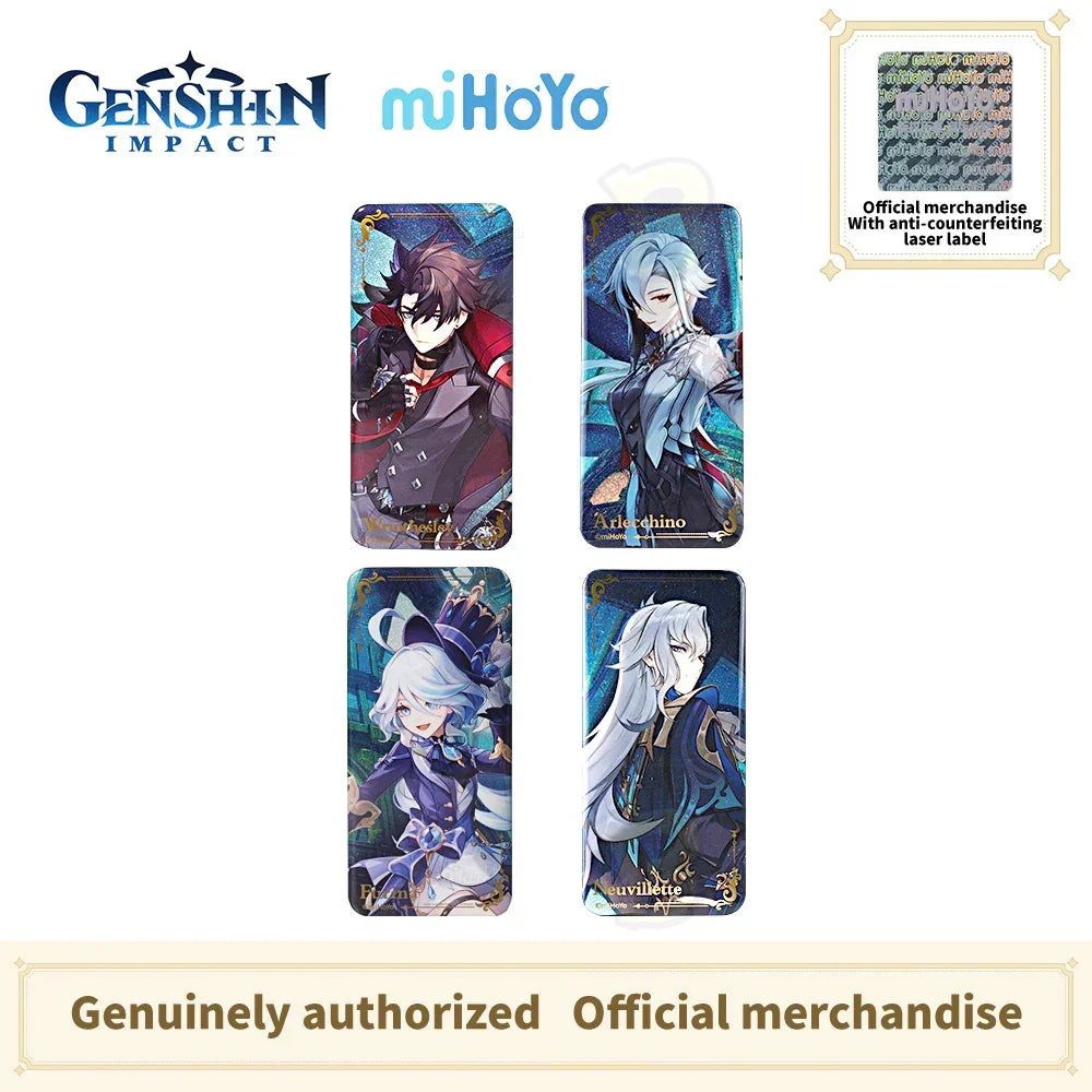 Genshin Impact Themed Square Badge To the Stars Shining in the Depths Furina Neuvillette Wriothesley Arlecchino