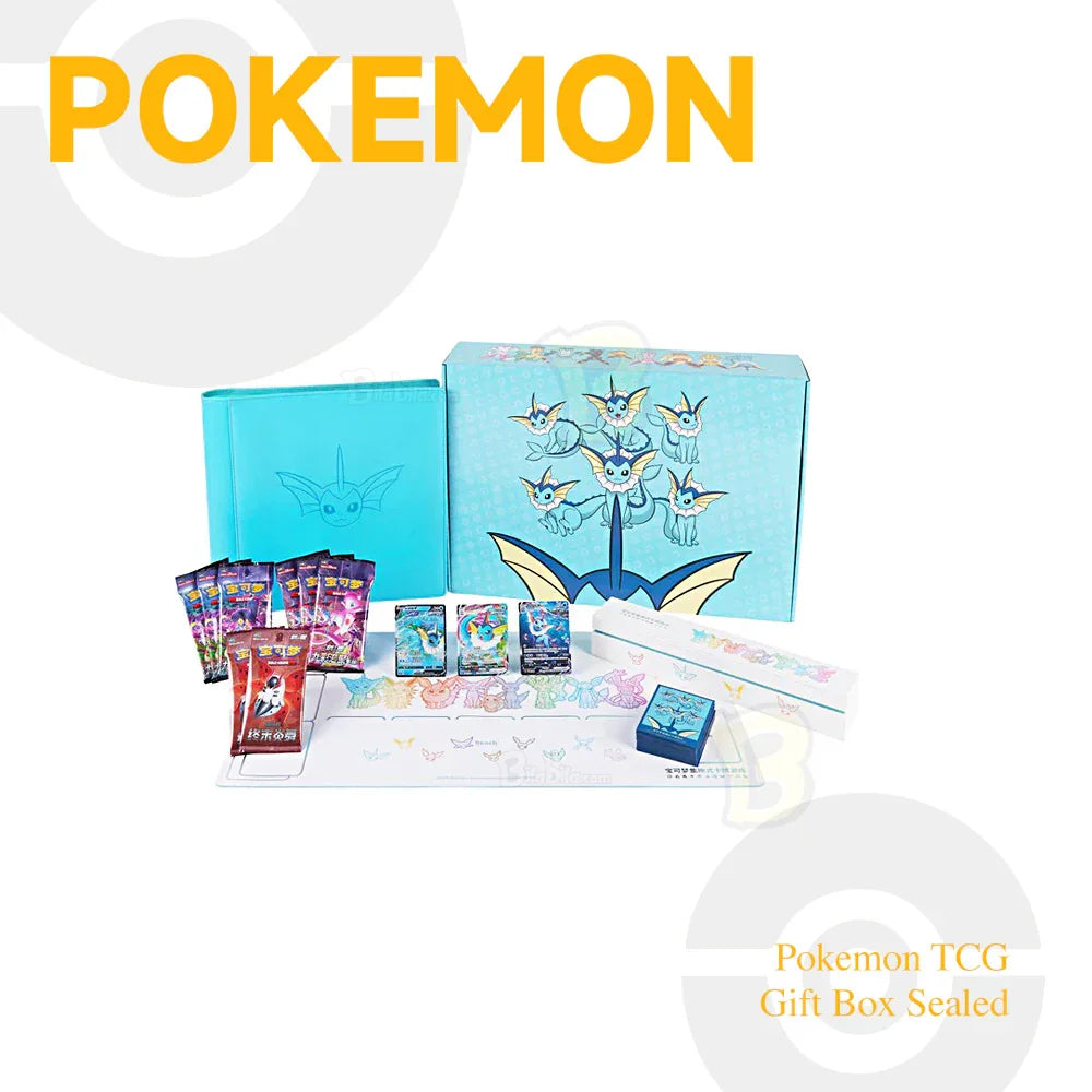 Pokemon TCG Eevee GX Vaporeon Collectible Cards Exclusive Gift Box Sealed S-Chinese