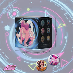 Alien Stage Bunny Series Badge Blind Box (6 Packs/Box)
