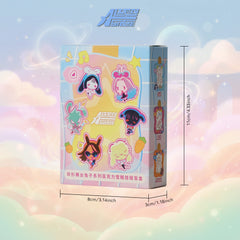 Alien Stage Bunny Series Acrylic Ice Cream Keychain Blind Box (6 Packs/Box)