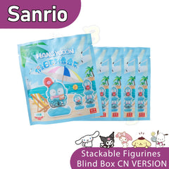 Sanrio Hangyodon Holiday Series Chibi Stack Toy Figurine Blind Box
