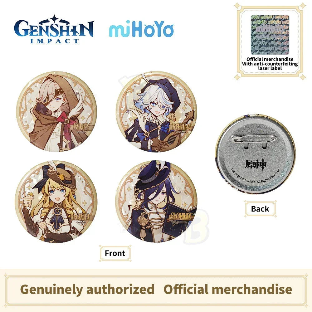 GENSHIN IMPACT Shadow Hunting Series Character Badge-Lyney Furina Navia Clorinde - BilaBila