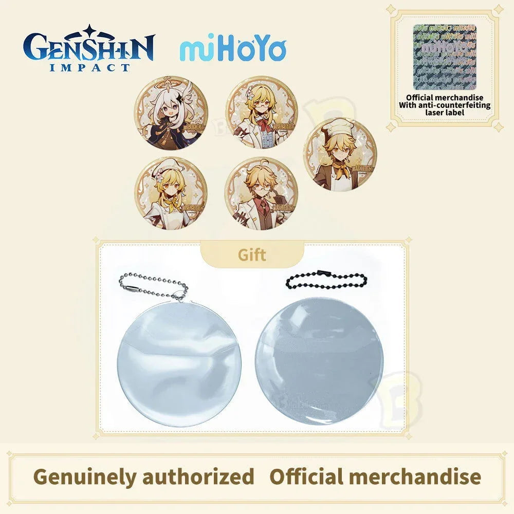 GENSHIN IMPACT Shadow Hunting Series Character Badge- Aether Lumine Paimon - BilaBila