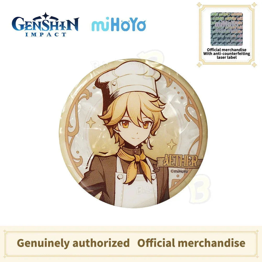 GENSHIN IMPACT Shadow Hunting Series Character Badge- Aether Lumine Paimon - BilaBila