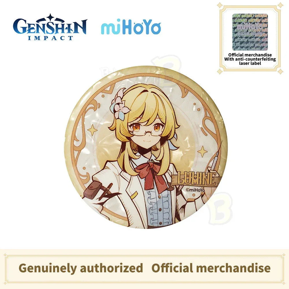 GENSHIN IMPACT Shadow Hunting Series Character Badge- Aether Lumine Paimon - BilaBila