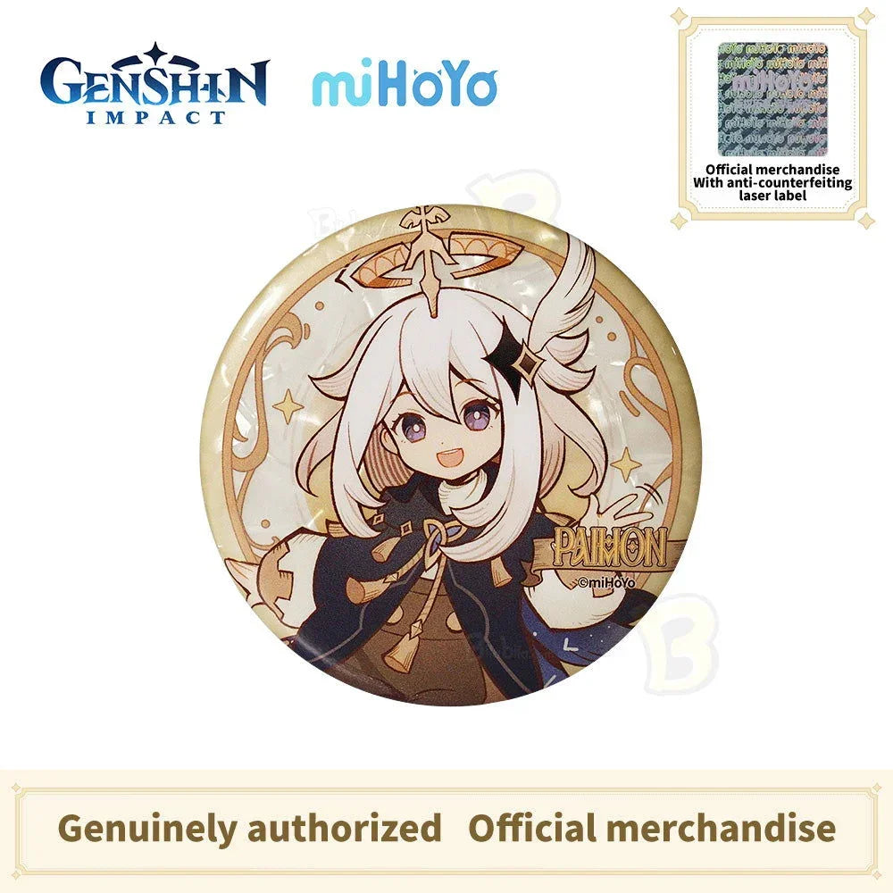 GENSHIN IMPACT Shadow Hunting Series Character Badge- Aether Lumine Paimon - BilaBila