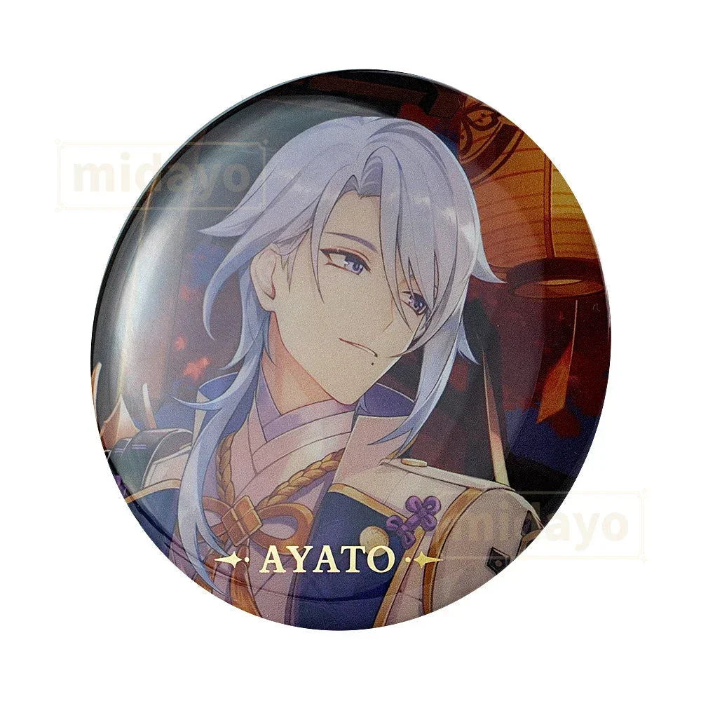 GENSHIN IMPACT Themed Series Character Badge-Kamisato Ayato - BilaBila