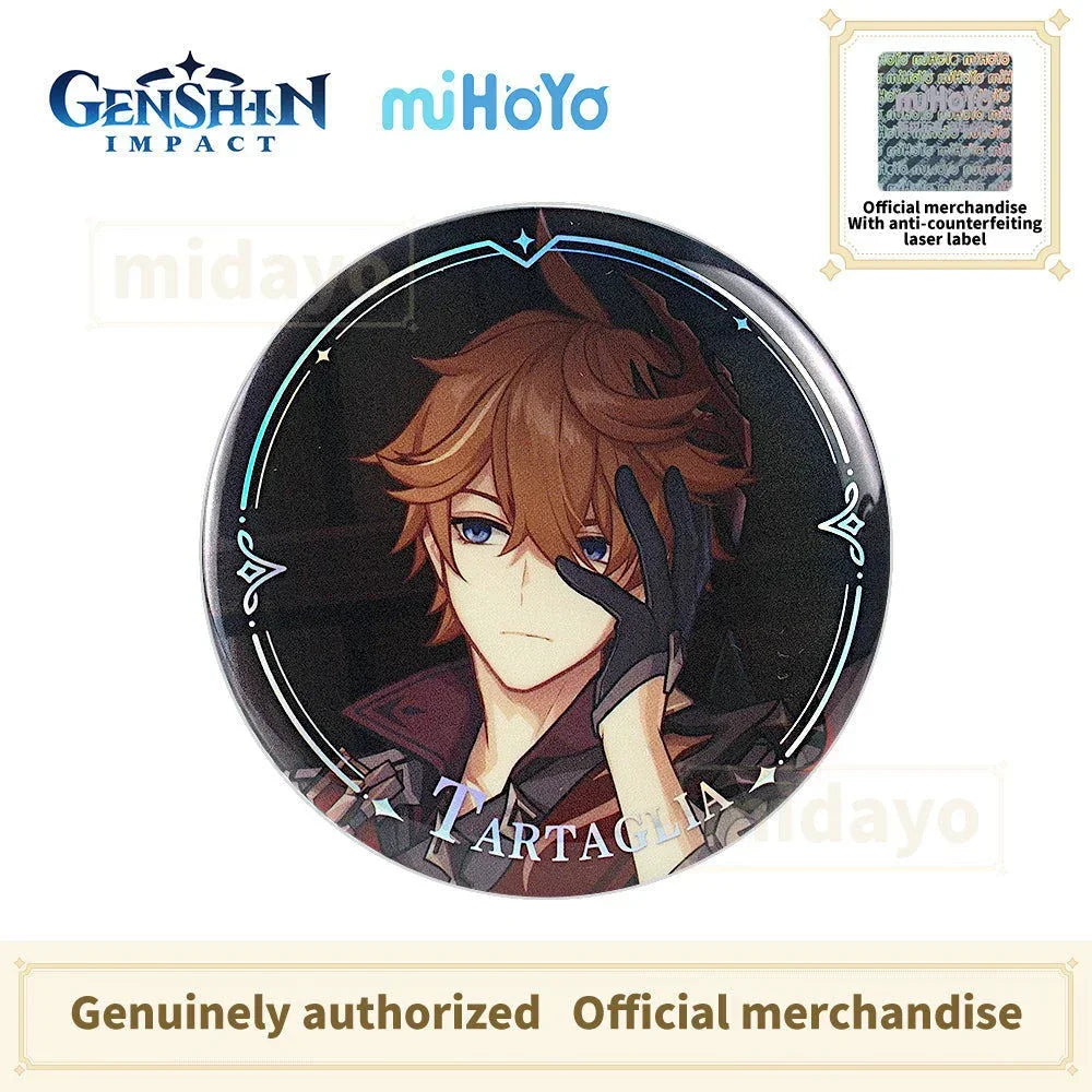 Genshin Impact Character Teaser Series Badge-Tartaglia - BilaBila