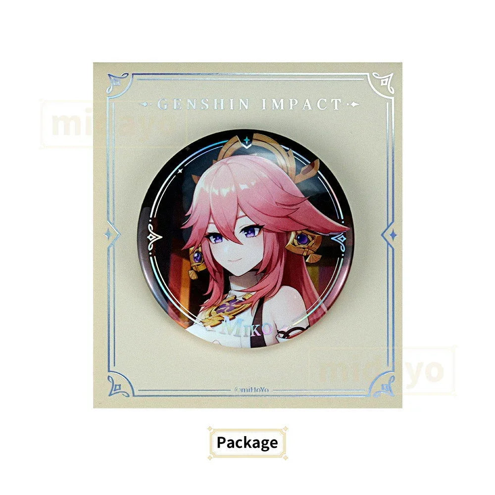 Genshin Impact Character Teaser Series Badge-Yae Miko - BilaBila