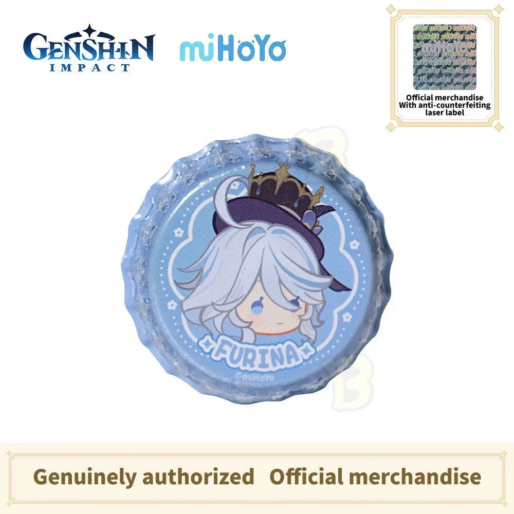Genshin Impact Fragrant Fantasy Series Chibi Bottle Cap  Badge Set- Furina Navia - BilaBila