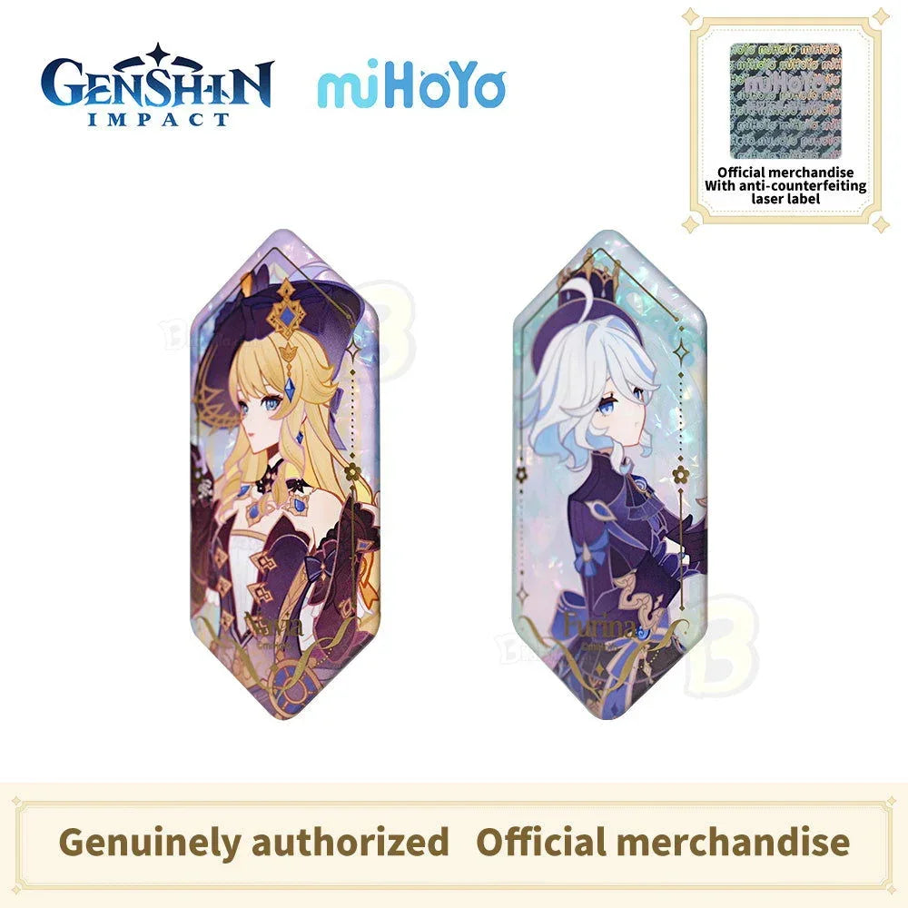 Genshin Impact Fragrant Fantasy Series Irregular-Shaped Badge Set -Furina Navia - BilaBila