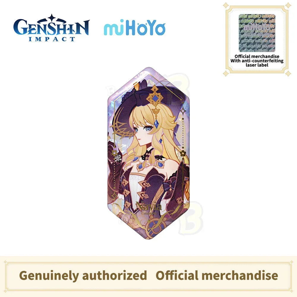 Genshin Impact Fragrant Fantasy Series Irregular-Shaped Badge Set -Furina Navia - BilaBila