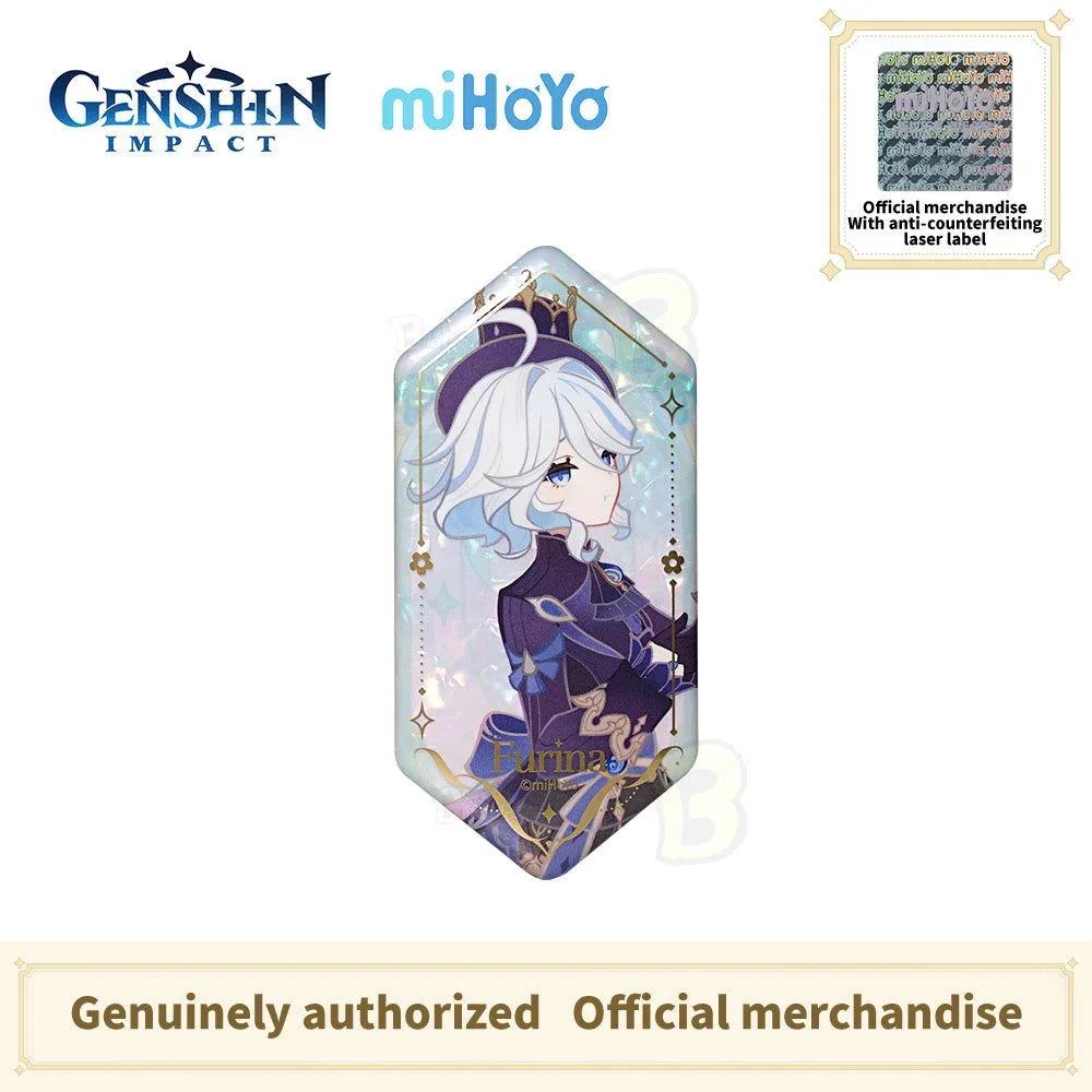 Genshin Impact Fragrant Fantasy Series Irregular-Shaped Badge Set -Furina Navia - BilaBila