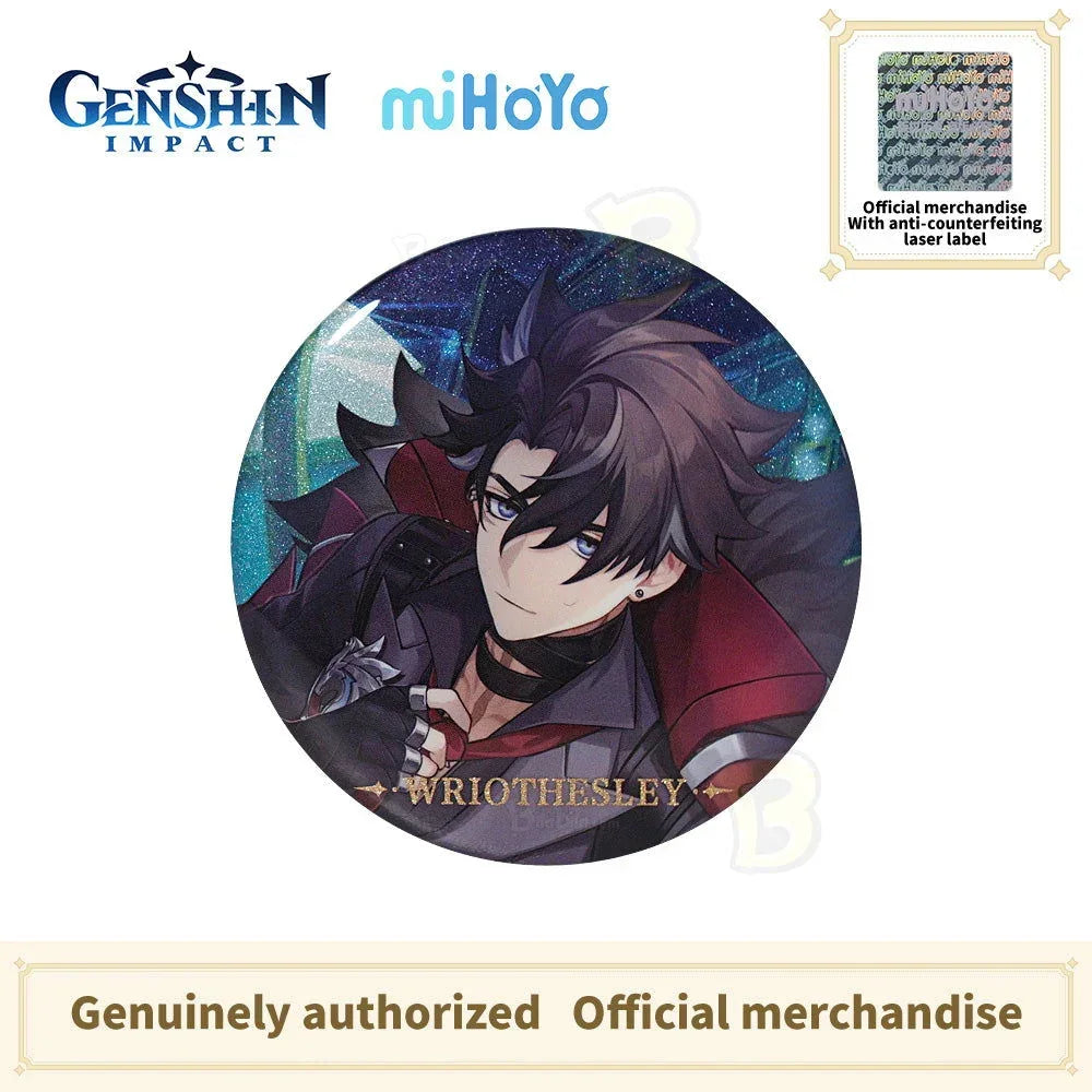 Genshin Impact Themed Series Character Badge-Furina  Neuvillette Wriothesley Arlecchino Navia - BilaBila