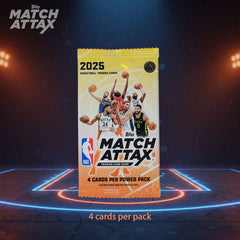 2025 NBA MATCH ATTAX Basketball Battle Card Power Pack (10 Packs/Box)